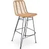 Rattan Bar Stool - Boho Bali Style - Tray image 7