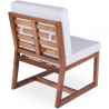 Buy Wooden Lounge Chair - Boho Bali Style Design Chair - Glan White 60299 home delivery