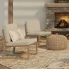 Wooden Lounge Chair - Boho Bali Style Design Chair - Glan image 7