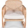 Buy Rattan Lounge Chair - Design Chair - Boho Bali - Qawa White 60300 at Privatefloor