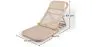 Rattan Boho Bali Garden Deck Chair - Chenai image 7