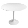 Buy Round Dining Table -  110 cm - Tulip White 29845 at Privatefloor
