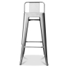 Buy Bar Stool with Backrest - Industrial Design - 76cm - New Edition - Stylix Steel 60325 - prices