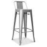 Bar Stool with Backrest - Industrial Design - 76cm - New Edition - Stylix image 7