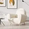 Armchair with Armrests - Upholstered in Boucle Fabric - Belise image 7