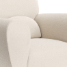 Buy Armchair with Armrests - Upholstered in Boucle Fabric - Belise White 60329 home delivery