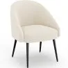  Design Armchair - Upholstered in Boucle Fabric - Wasda image 7