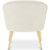 Buy Armchair with Armrests - Upholstered in Boucle Fabric - Pimba White 60332 - in the UK