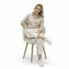 Bouclé Fabric Upholstered Armchair - Lounge Chair - Yuna image 7