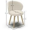 Bouclé Fabric Upholstered Armchair - Lounge Chair - Yuna image 7