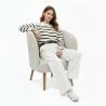 Armchair with Armrests - Upholstered in Boucle Fabric - Wesna image 7