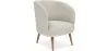 Armchair with Armrests - Upholstered in Boucle Fabric - Wesna image 7