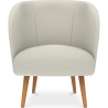 Buy Armchair with Armrests - Upholstered in Boucle Fabric - Wesna White 60335 at Privatefloor