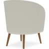 Buy Armchair with Armrests - Upholstered in Boucle Fabric - Wesna White 60335 with a guarantee
