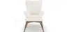  Armchair with Footrest - Upholstered in Bouclé Fabric - Huda image 7