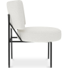 Buy Armchair Upholstered in Bouclé Fabric - Jerna White 60337 home delivery