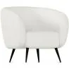 Armchair with Armrests - Upholstered in Boucle Fabric - Nuba image 7