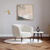 Armchair with Armrests - Upholstered in Boucle Fabric - Nuba image 7