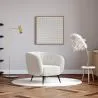 Armchair with Armrests - Upholstered in Boucle Fabric - Nuba image 7