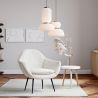 Armchair with Armrests - Upholstered in Boucle Fabric - Eila image 7