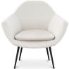 Buy Upholstered boucle accent chair in white - Eila White 60339 - prices