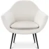 Armchair with Armrests - Upholstered in Boucle Fabric - Eila image 7