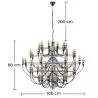 Chandelier Ceiling Lamp - Hanging Lamp - Large Size - Bella image 7