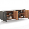 Buy Wooden Design Sideboard - Black - Haui Black 60343 at Privatefloor