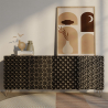 Buy Wooden Design Sideboard - Black - Haui Black 60343 - in the UK