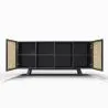 Natural Wood Sideboard - Vintage Design - Black - Edan image 7