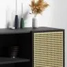 Natural Wood Sideboard - Vintage Design - Black - Edan image 7