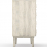 Buy Wooden Sideboard - Boho Bali Design - White - Rena White 60373 in the United Kingdom