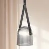Ceiling Lamp - Pendant Lamp - Leather and Glass - Bim image 7