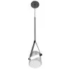 Ceiling Lamp - Pendant Lamp - Leather and Glass - Bim image 7