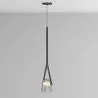 Ceiling Lamp - Pendant Lamp - Leather and Glass - Bim image 7