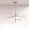 Buy Ball Ceiling Lamp - Design Pendant Lamp - Blun Gold 60393 - in the UK