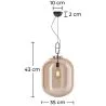 Crystal Ceiling Lamp - Medium Design Pendant Lamp - Grau image 7