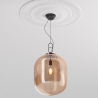 Buy Crystal Ceiling Lamp - Medium Design Pendant Lamp - Grau Amber 60402 - in the UK