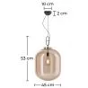 Crystal Ceiling Lamp - Pendant Lamp - Large - Grau image 7