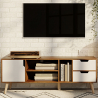 Buy TV unit Sideboard Scandinavian style in wood - Lubi Natural wood 60409 - prices
