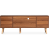 Buy Wooden TV Stand - Scandinavian Design - Lubi Natural wood 60409 - in the UK