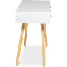 Buy Wooden Desk with Drawers - Scandinavian Design - Pius White 60412 in the United Kingdom