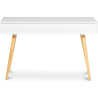 Buy Wooden Desk with Drawers - Scandinavian Design - Pius White 60412 home delivery