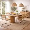 Dining Chair with Armrests - Vintage Design - Wood and Rattan - Bruna image 7