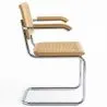 Dining Chair with Armrests - Vintage Design - Wood and Rattan - Bruna image 7