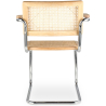 Buy Dining Chair with Armrests - Vintage Design - Wood and Rattan - Bruna Natural 60452 - in the UK