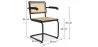 Dining Chair with Armrests - Vintage - Wood and Rattan - Bastral image 7