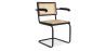 Dining Chair with Armrests - Vintage - Wood and Rattan - Bastral image 7