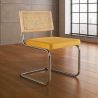 Dining Chair - Upholstered in Velvet - Wood and Rattan - Martha image 7
