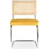 Dining Chair - Upholstered in Velvet - Wood and Rattan - Martha image 7